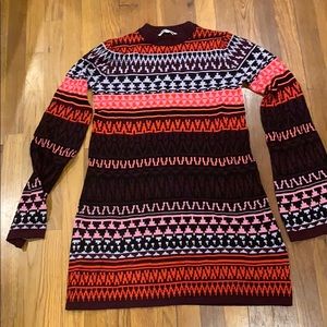 McQ wool snowflake mini sweater dress S